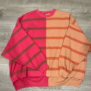 Free People Uptown Striped Sweater XS